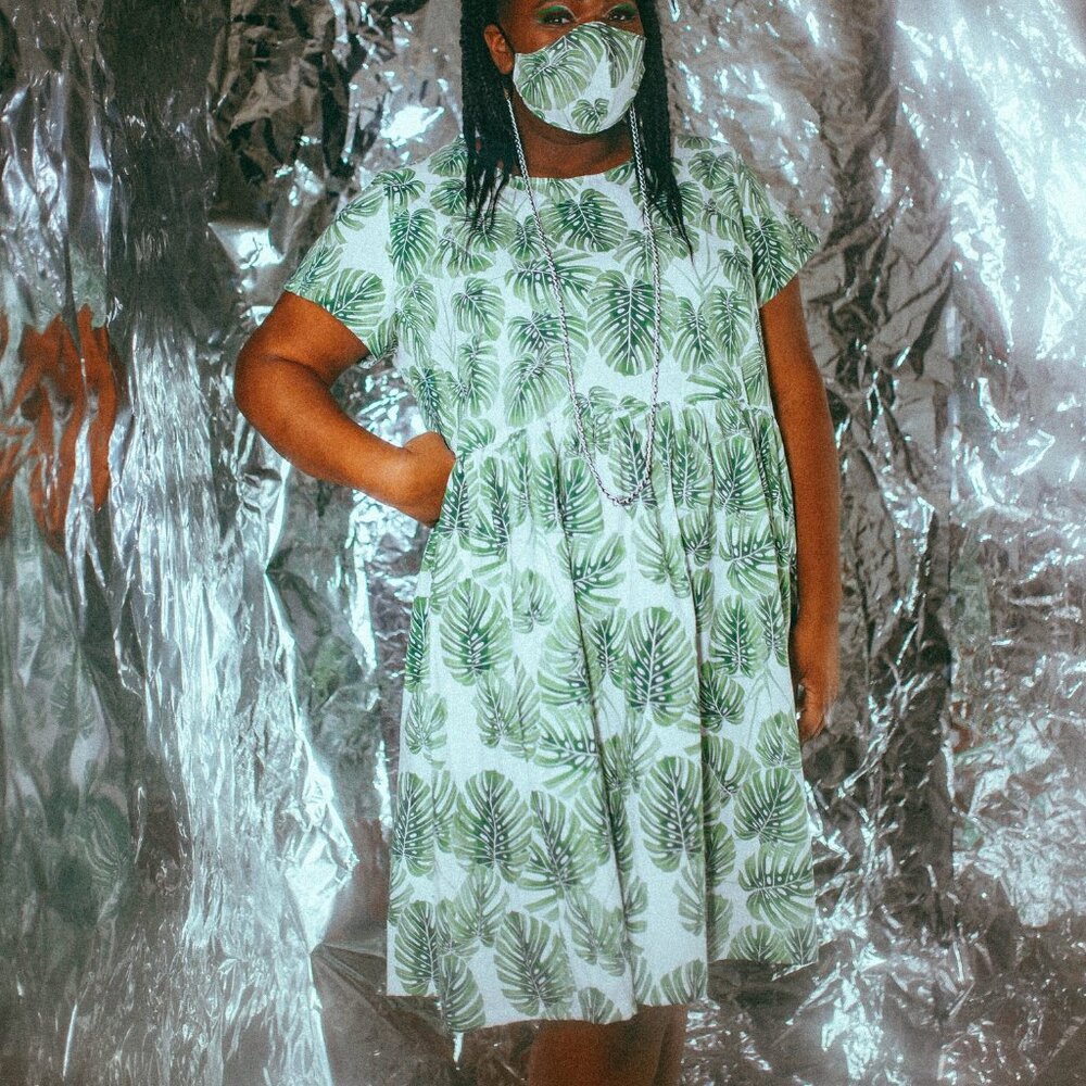 Copper Union Plant People Dress 4X